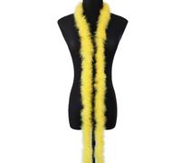 1 x 2 m Feather Boa Turkey Feathers Boa,Fluffy Plush Feather Boa Feather Stole Feather Scarf Feather Garland for Christmas Tree,Wedding,Crafts,Burlesque,Carnival Party,20s Costume Decoration,