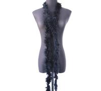 1 x 2 m Feather Boa Turkey Feathers Boa,Fluffy Plush Feather Boa Feather Stole Feather Scarf Feather Garland for Christmas Tree,Wedding,Crafts,Burlesque,Carnival Party,20s Costume Decoration,