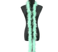 1 x 2 m Feather Boa Turkey Feathers Boa,Fluffy Plush Feather Boa Feather Stole Feather Scarf Feather Garland for Christmas Tree,Wedding,Crafts,Burlesque,Carnival Party,20s Costume Decoration,