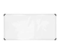 vidaxl clear tarpaulin - polyethylene 1x2m w/eyelets outdoor/indoor cover - durable, water-resistant, foldable tarp