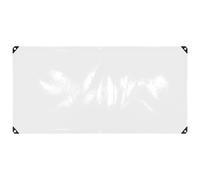 (1 x 2 m) vidaXL Clear Tarpaulin with Eyelets Clear Tarp Waterproof Tarpaulin Sheet PVC