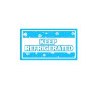 1" x 2" Rectangle Keep Refrigerated Stickers Shipping Labels Fluorescent Blue Keep REFRIGERATED/Cold Food Packaging Warning Label 500 Adhesive Labels for Pharmacy,Drug Store