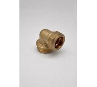 1" x 22mm Male Iron Compression Elbow Brass Fitting for Copper Pipe Heating Plumbing Systems