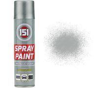 1 x 250ml 151 Metallic Silver Aerosol Paint Spray Cars Wood Metal Walls Graffiti