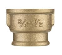 1" x 3/4" BSP Female Thread Pipe Reduction Muff Union Joiner Fitting Brass