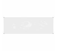 (1 x 3 m) vidaXL Clear Tarpaulin with Eyelets Clear Tarp Waterproof Tarpaulin Sheet PVC