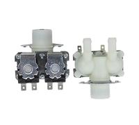 1 x 3 Way Solenoid Valve FPS180A Dual Head Water Inlet Valve Replacement, Compatible with LG, Compatible with Midea, Compatible with Little Swan, Compatible with Haier, Drum Washer