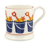 1 X 300Ml Emma Bridgewater Bucket And Spade, Half Pint Mug, Ceramic