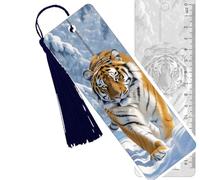 1 x 3D Tiger Bookmark with Ruler on Reverse. Great Party Bag Filler, End of Term Gifts/Class Gifts.