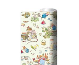 1 x 3m Roll of Brambly Hedge Gift Wrap - Spring Picnic Wrapping Paper - Museums & Galleries