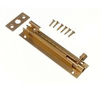 1 X 4-inch Brass Swan Neck Privacy Door Bolt