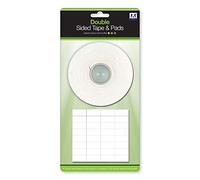 1 x 4 Metre Roll Of Double Sided Sticky Tape & 320 Double Sided Sticky Pads