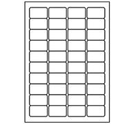 1 X 40 Labels per Sheet A4 White Self Adhesive Address Shipping Mailing Labels, Sticky Back Printing Sticker, Laser/Inkjet Printers and Copier Size 45.7 mm x27.4 mm