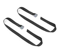 1½" x 4ft PowerTye Made in USA Heavy-Duty Lashing Strap with Heavy-Duty Buckle, Black, 2-Pack