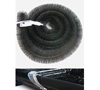 1 x 4m Length 100mm Genuine Hedgehog Gutter Brush Leaf Guard Black & Three Hedgehog Gutter Clips