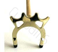 1 x 57" 2 Piece Split Pool/Snooker Cue with BRASS SPIDER/Bridge Rest