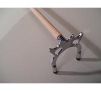 1 x 57" BRIDGE REST STICK + CHROME SPIDER REST**