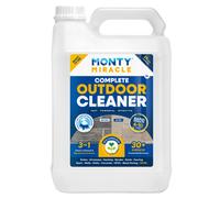 Monty Miracle® Outdoor Cleaner, 5 Litre. Clean & Rejuvenate your Patio, Decking, Fencing, Paths, Driveway, Render & More - Results in 6-10 Minutes! Slip free