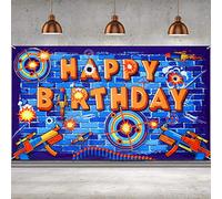 1 x 6 x 3.6 Foot Dart Party Background Dart Happy Birthday Background Target Shooting Photography Background for Dart Birthday Party Decoration Supplies Photo Booth Props