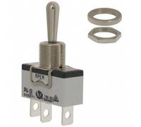 1 x 637H/2 APEM SPST Toggle Switch (On)-Off-(On) Panel Mount