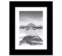 1 X 6x8 Inch Black Picture Frames with Real Glass Front Photo Frame Wall Gallery Photo Picture Frame Home Décor Frame Display Frame Portrait Landscape Tabletop & Wall Mounting (15.2cm x 20.3cm)