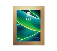 1 X 6x8 Inch Picture Frames with Real Glass Front Photo Frame Wall Gallery Photo Picture Frame Home Décor Frame Display Frame Portrait Landscape Tabletop & Wall Mounting (15.2cm x 20.3cm) (Gold)