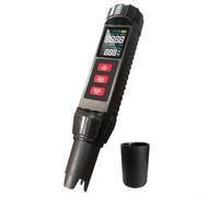 1 x 7 in 1 Water Quality Tester pH Meter with Voice Broadcast and Silicone Buttons for Drinking Water and Swimming Pool Monitoring Black ABS 42x42x109mm