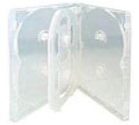 1 x 8 Way for CD DVD Holds 8 Disc Clear 50mm Spine New Empty Replacement Cases