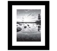 1 X 8x10 Inch Black Picture Frames Photo Frame Set MDF Wood with Real Glass Front Photo Frames Display Frames Art Print Poster Frame Wall-Mountable & Freestanding For Home Office Schools