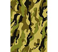 1 x A4 Printed Green Army Camouflage Wallpaper Decor Icing Sheet Edible Cake Topper Decorated Sheet - Perfect for Large Cakes