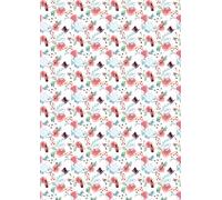 1 x A4 Printed Sheet of Vintage Alice In Wonderland Design Edible Decor Icing Sheet Wallpaper Edible Cake Topper Decorated Sheet - Perfect for larger cakes