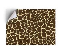 1 x A4 Vinyl Sticker - Giraffe Pattern Wild Zoo Animal Art Print Decal - Sticky Back Sticker Sheet #14486