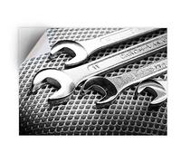 1 x A4 Vinyl Sticker - Iron Spanners Tool Mechanic Art Print Decal - Sticky Back Sticker Sheet #43064