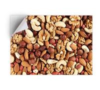 1 x A4 Vinyl Sticker - Mixed Nuts Healthy Eating Art Print Decal - Sticky Back Sticker Sheet #45748