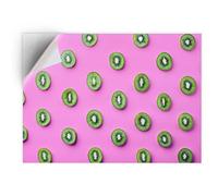 1 x A4 Vinyl Sticker - Pink Kiwi Fruit Healthy Eating Food Art Print Decal - Sticky Back Sticker Sheet #16074