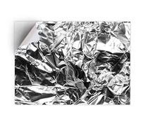 1 x A4 Vinyl Sticker - Silver Aluminium Foil Art Print Decal - Sticky Back Sticker Sheet #2061