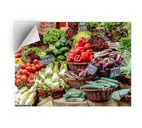 1 x A4 Vinyl Sticker - Vegetables Healthy Eating Art Print Decal - Sticky Back Sticker Sheet #12993