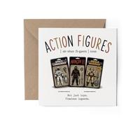 1 x Action Figures Greeting Card - Collectables Dictionary Description Sport Definition Funny Joke Hobby Job Birthday Gift #73121