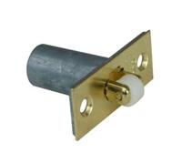 1 x Adjustable roller catch 58mm brass effect mortice door latch & stike plate.