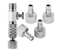 1 x Airbrush Quick Release Coupler 1/8 with Air Adjust and 4 Extra Airbrush Adaptors x 1 Only