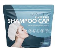 1 x ALIA Shampoo Cap Rinse Free Microwavable | Hair Cleansing Hats for Elderly and Disabled | Waterless Washing for Festival goers and Campers | Pack of 1
