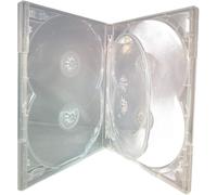 1 x Amaray DVD Multi 6 Case - 6 Way Multibox in Clear to hold 6 discs in Dragon Trading Branded Packaging