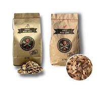 1 X Apple & 1 X Cherry Smoking Cooking Wood Chip Set