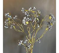 1 x Artificial Blueberry Spray, Realistic Twig & Sloe Berries, Faux Sloe Berry Stem - Realistic Likelike Fake Berries Greenery Autumn Xmas