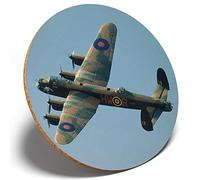 1 x Avro Lancaster Bomber - Round Coaster Kitchen Student Kids #13086
