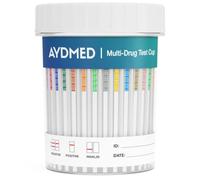 1 x AYDMED 18-in-1 Drug Cup Test for Canna ocaine, Ecstasy, Amphetamines, Ecstasy, Opiates, Ketamine, Methadone and 10 Other Common Drugs of Abuse