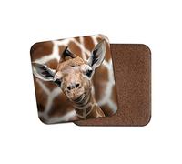 1 x Baby Giraffe Coaster - Wild Animal Cute Africa Zoo Safari Nature Fun #12323