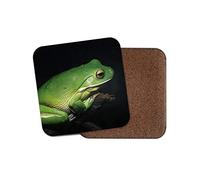 1 x Beautiful Tree Frog Coaster - Green Frogs Wild Nature Animals #12752