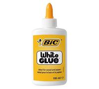 1 x BIC White Glue 118ml - Ideal for wood and paper -