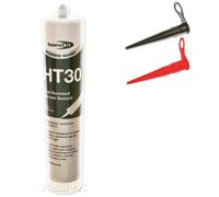 1 x Black BondIt HT30 High Temperature Silicone - Heat Resistant use in ovens, Engines, Glass Ceramic etc.